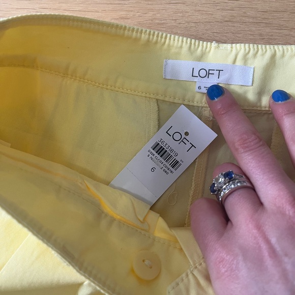 LOFT pastel yellow Wide-Leg Pants - Picture 7 of 14
